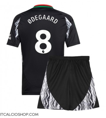 Arsenal Martin Odegaard #8 Seconda Maglia Bambino 2024-25 Manica Corta (+ Pantaloni corti)